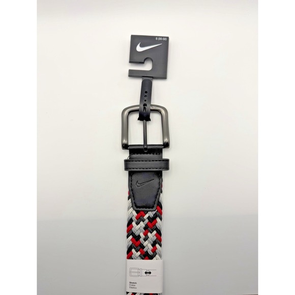 Nike Men's‎ G-Flex Woven Stretch Golf Belt Red PS5045943A SMALL 30-32 - Picture 2 of 3